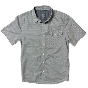 Mountain Hardwear Men’s Large Short Sleeve Button‎ Up Striped Shirt Size Small